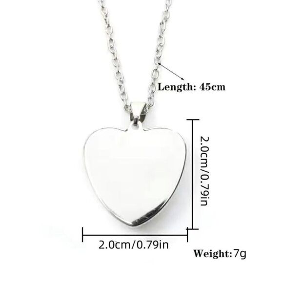 Cow Heart Shaped Crystal Pendant Necklace. 3D Cow. New. 5 - Picture 4 of 5